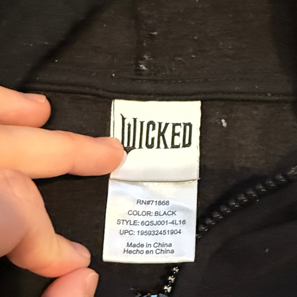Black Hoodie with Wicked Design - Picture 2 of 4